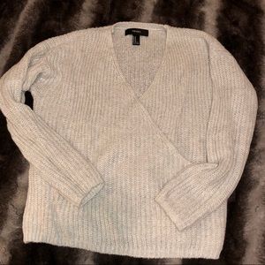 Deep v long sleeve sweater